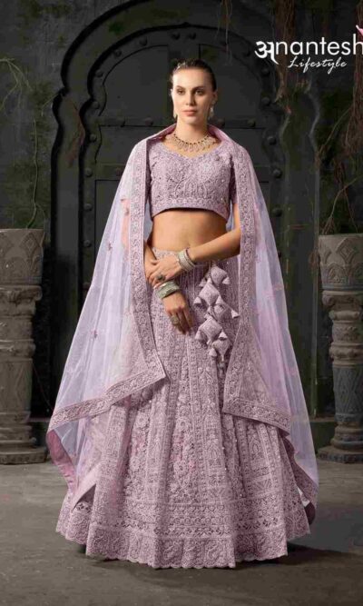 Lavander Wedding Lehenga