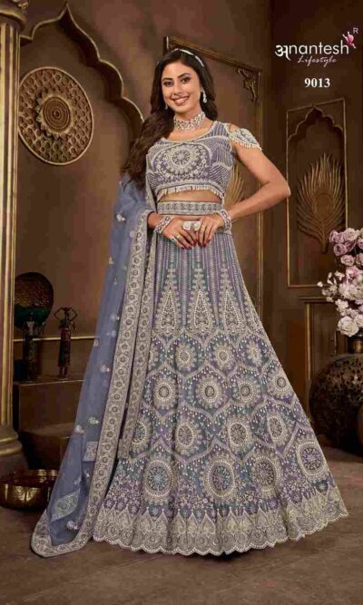 Grey Wedding Lehenga