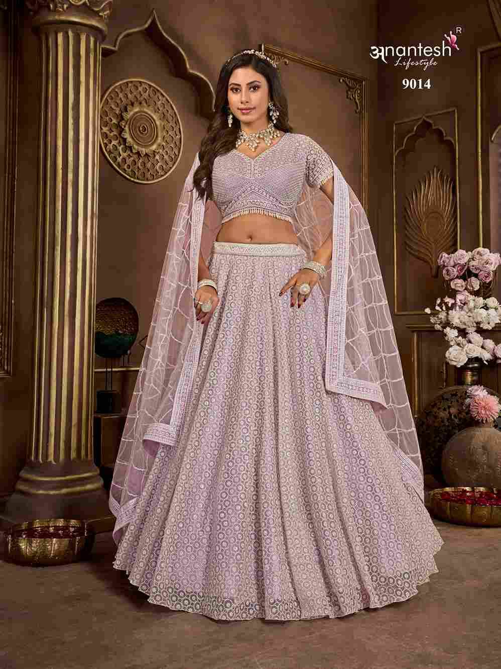 Light Lavander Wedding Lehenga