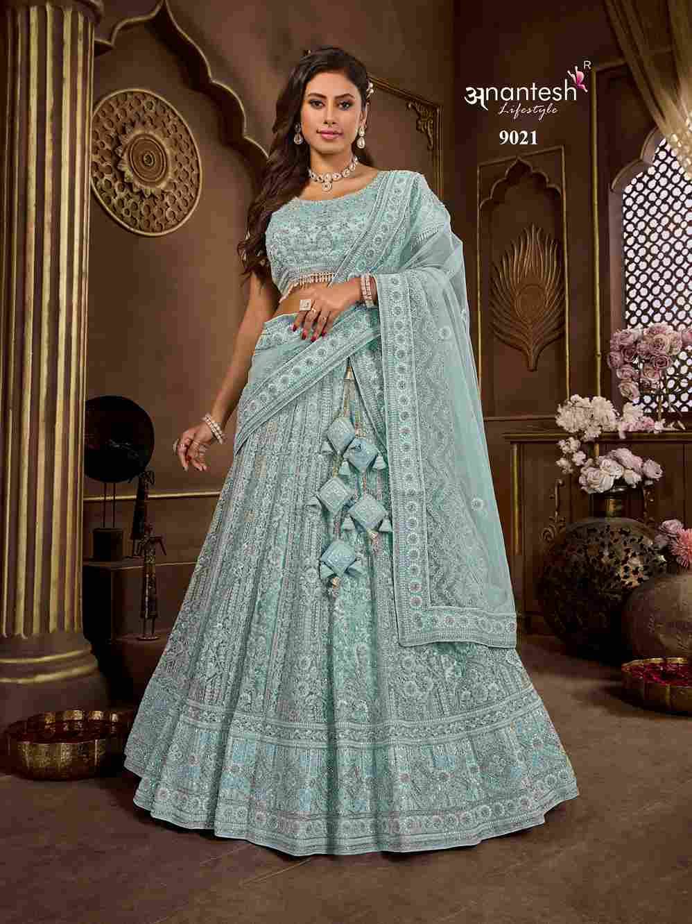 Blue Wedding Lehenga