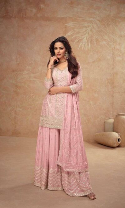 Pink Gharara Plazo