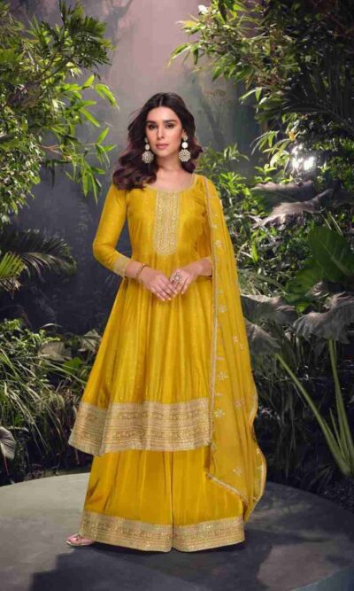 Yellow Gharara Plazzo