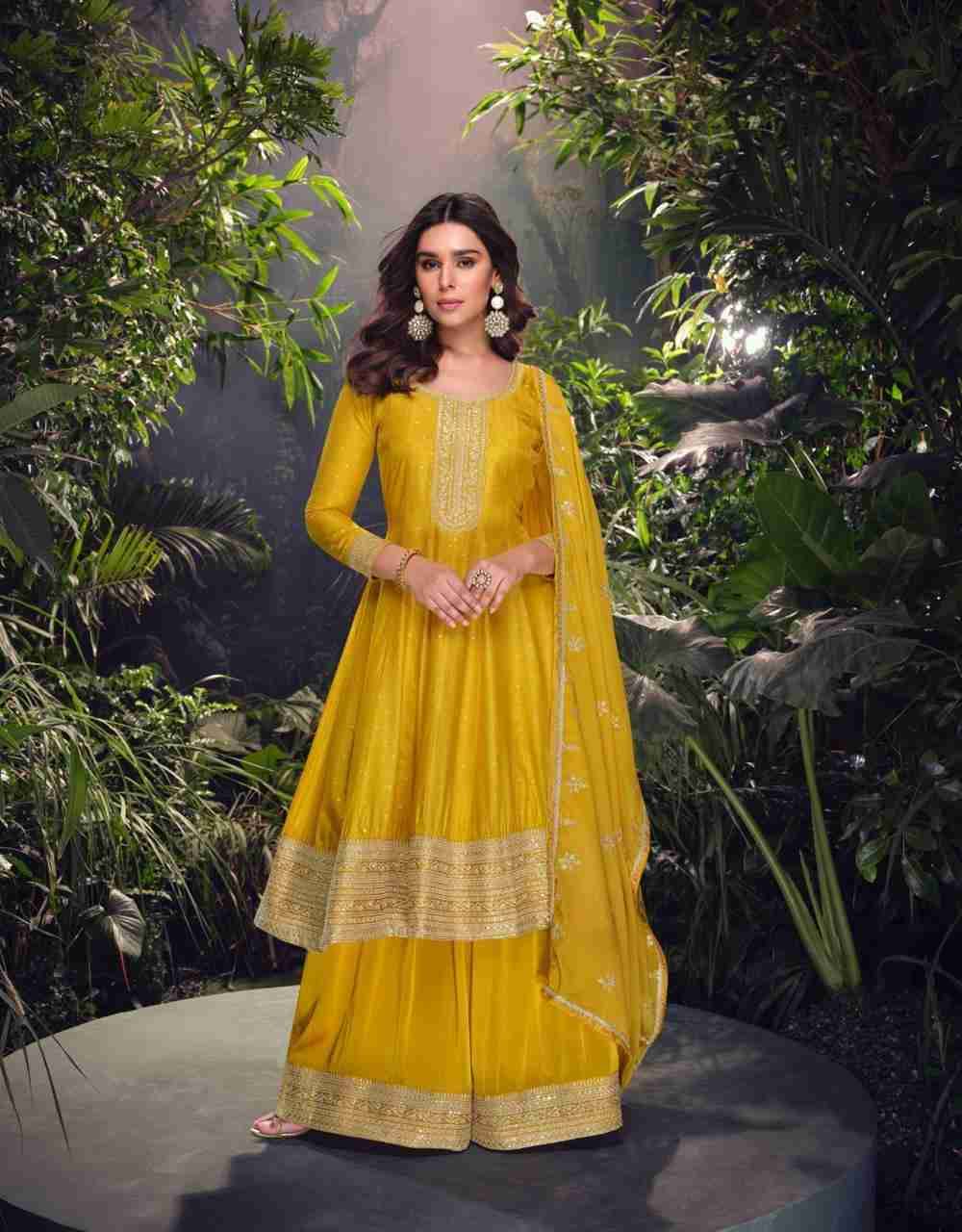 Yellow Gharara Plazzo