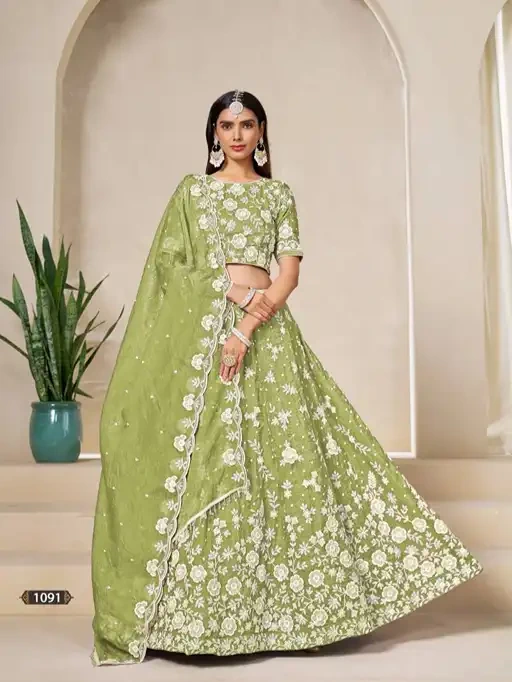 Organza Designer Lehenga Choli - Image 4