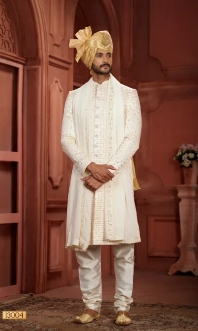 Stylish Pure Silk Sherwani