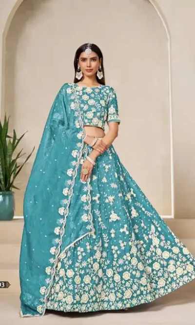 Organza Designer Lehenga Choli