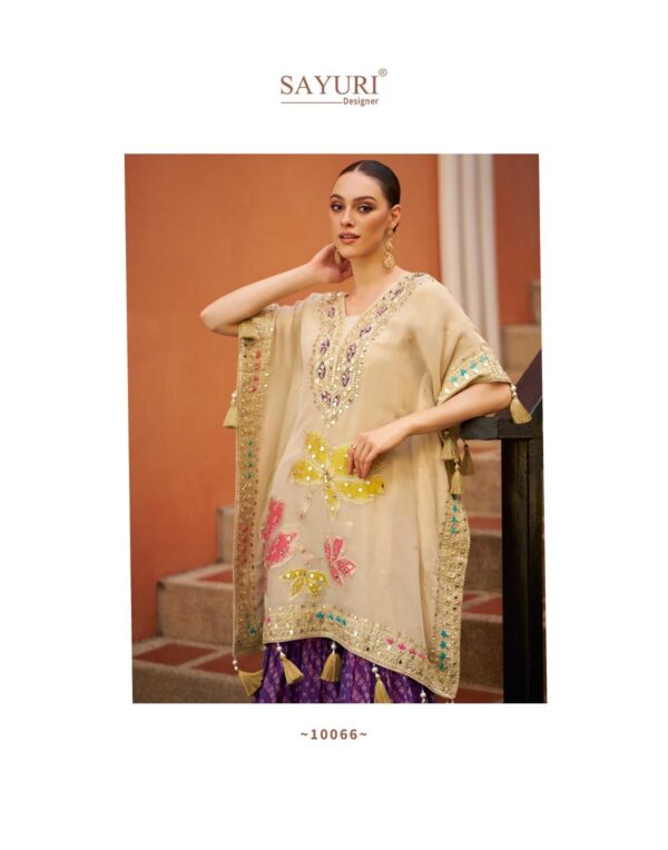 Viscose Hand Mirror Work Kaftan Suits - Image 8