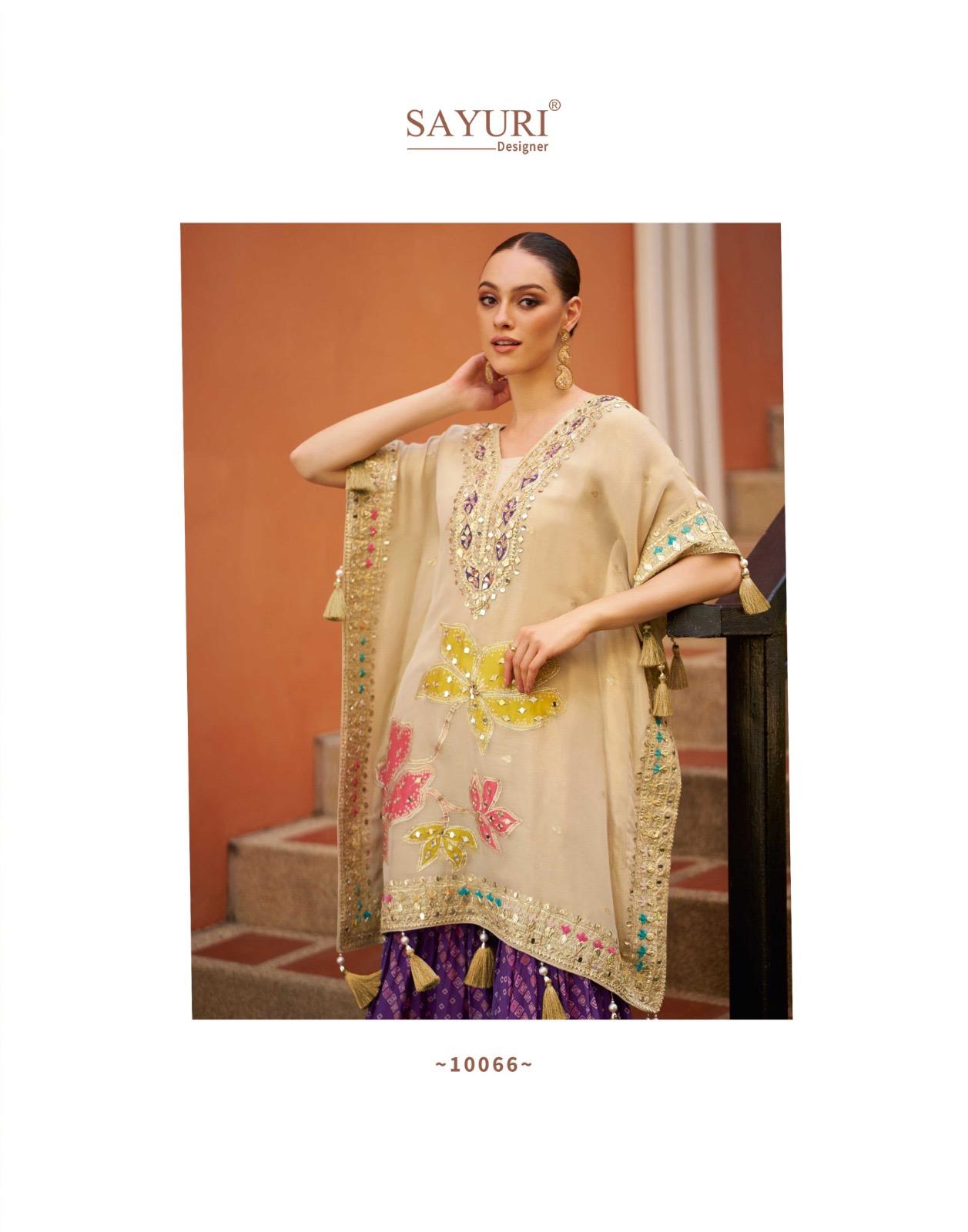 Viscose Hand Mirror Work Kaftan Suits - Image 8