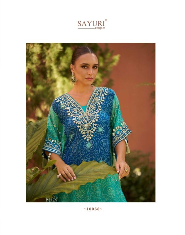 Viscose Hand Mirror Work Kaftan Suits - Image 5