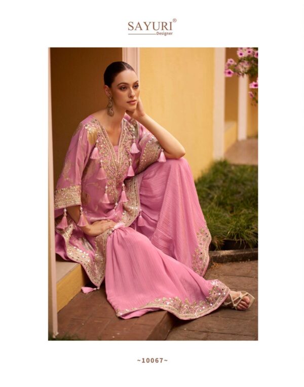 Viscose Hand Mirror Work Kaftan Suits - Image 3