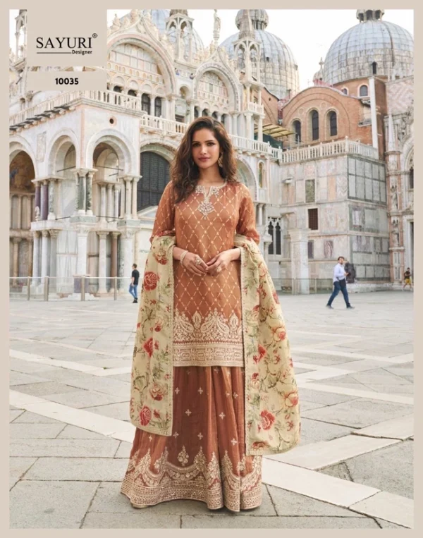 Designer Simar Silk Salwar Suit - Image 2