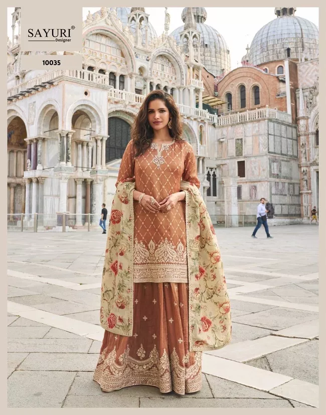 Designer Simar Silk Salwar Suit - Image 2