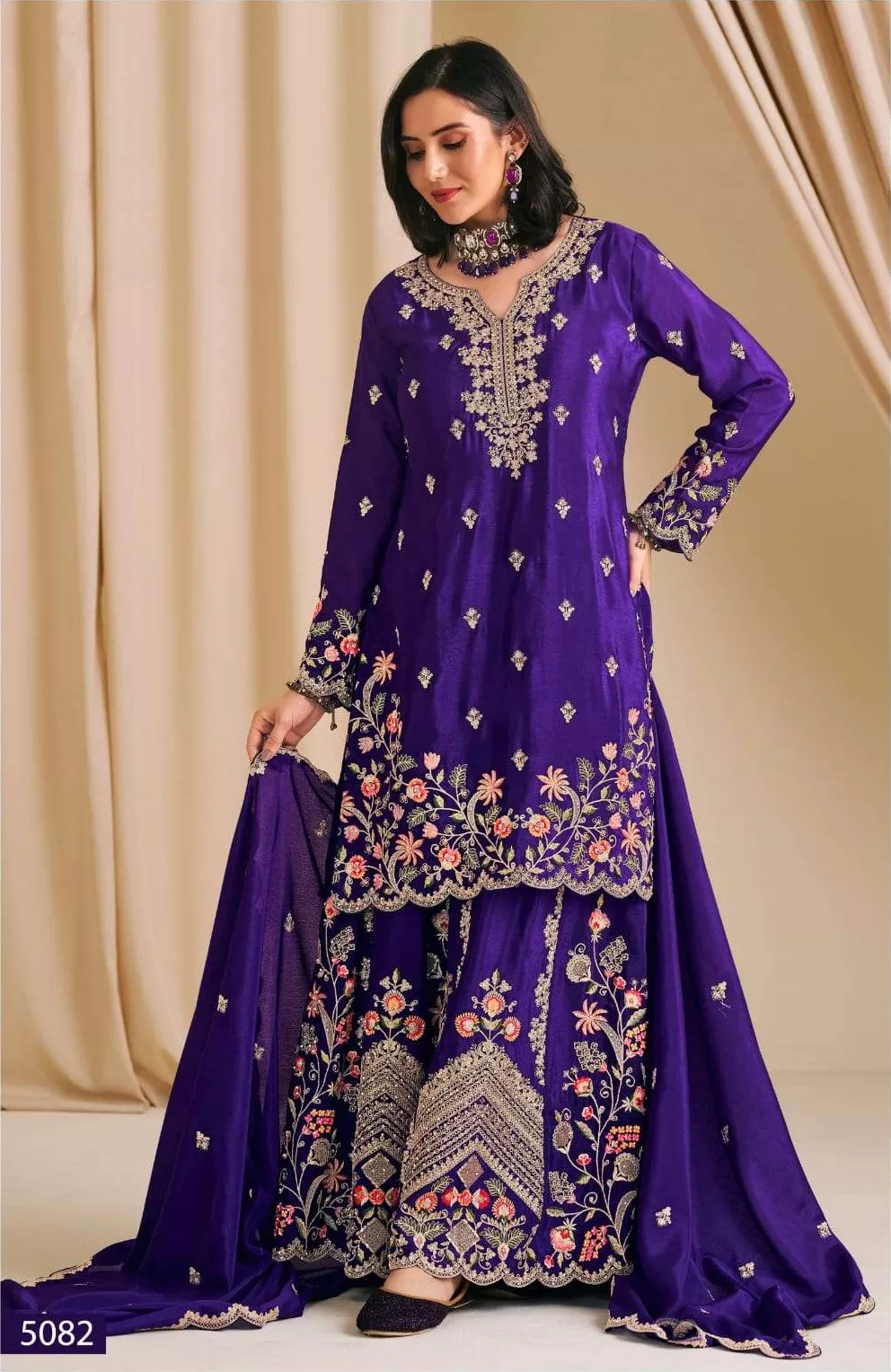 Embroidery Suit Plazzo - Image 2
