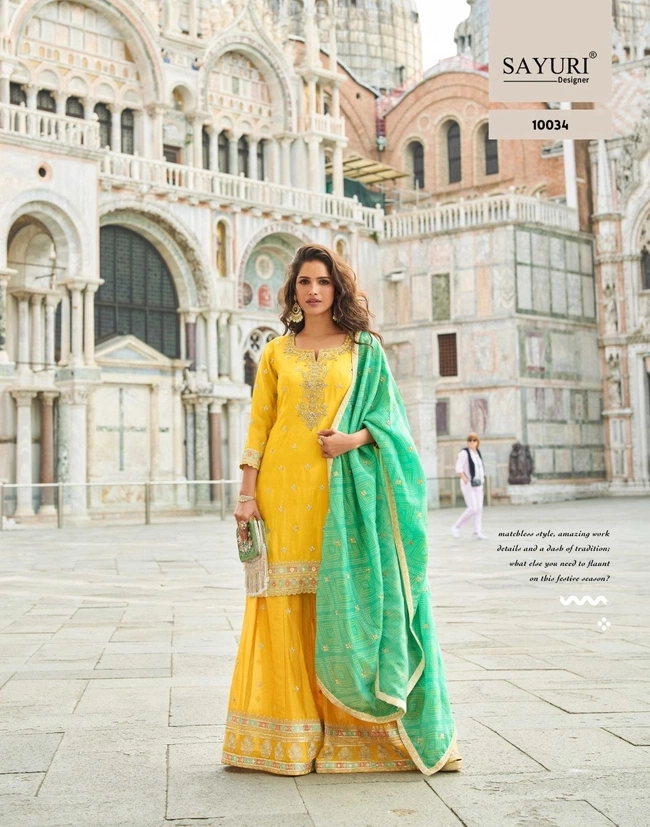 Designer Simar Silk Salwar Suit - Image 5