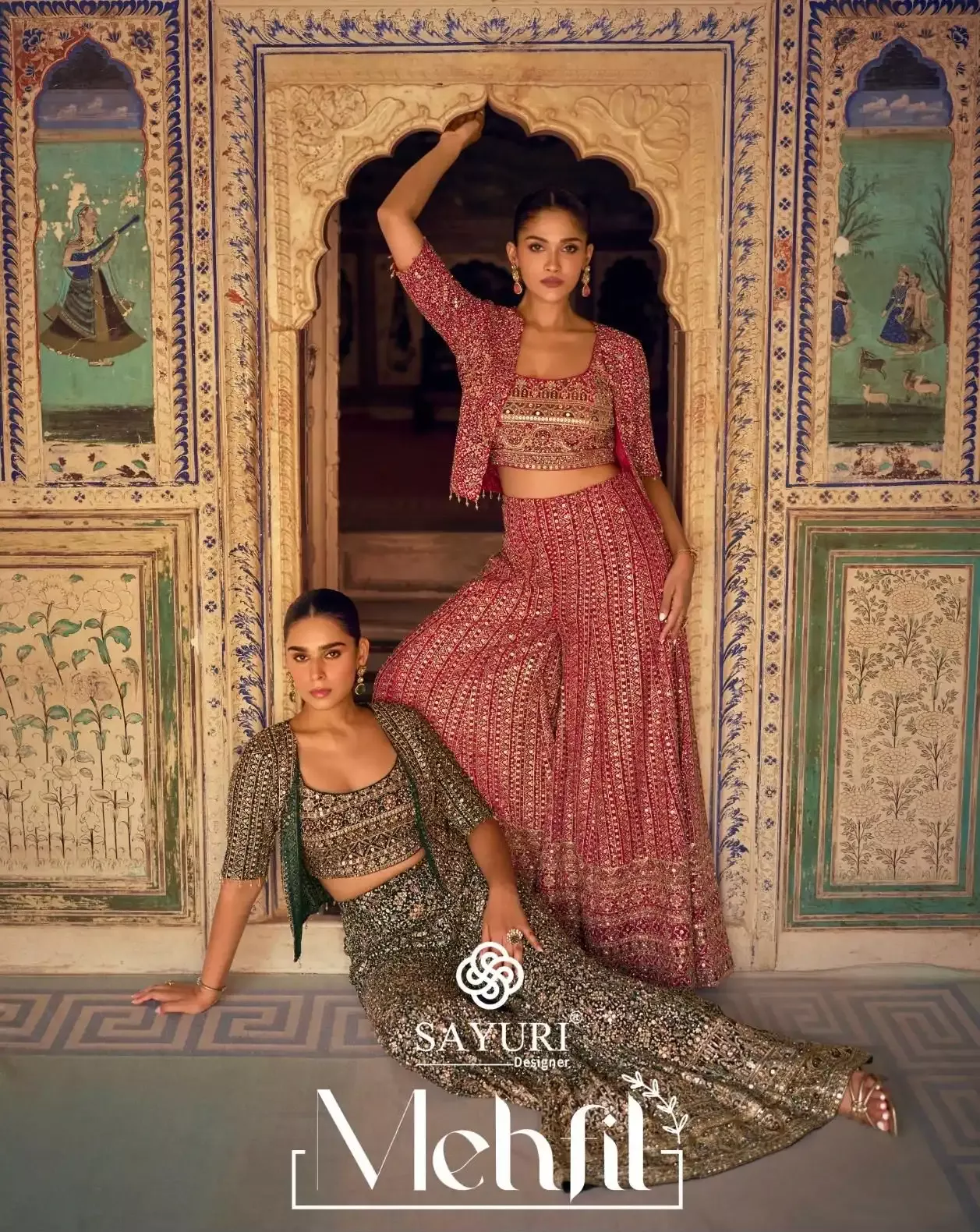 Georgette Indo Western Party Wear Suit - Image 10