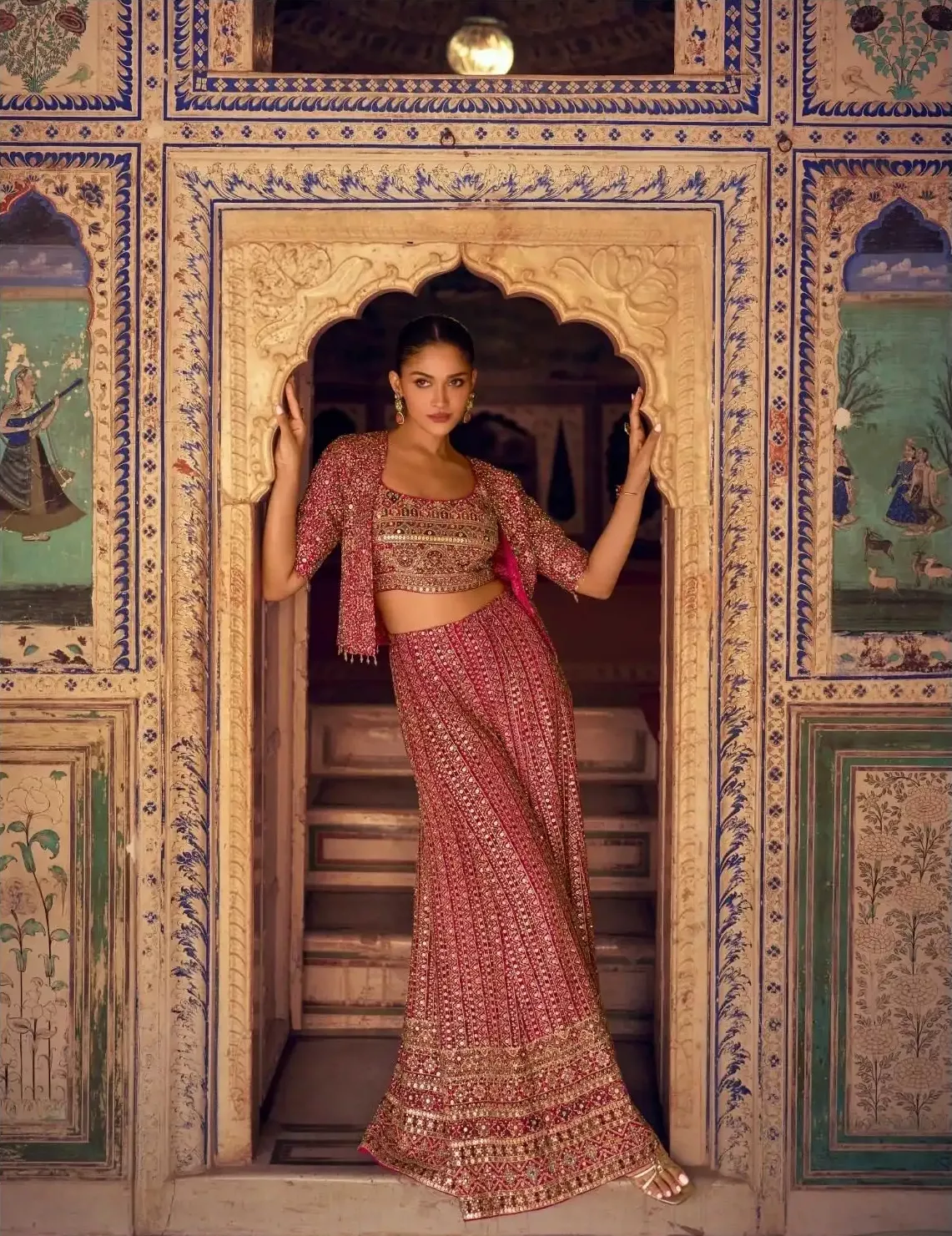 Georgette Indo Western Party Wear Suit - Image 3