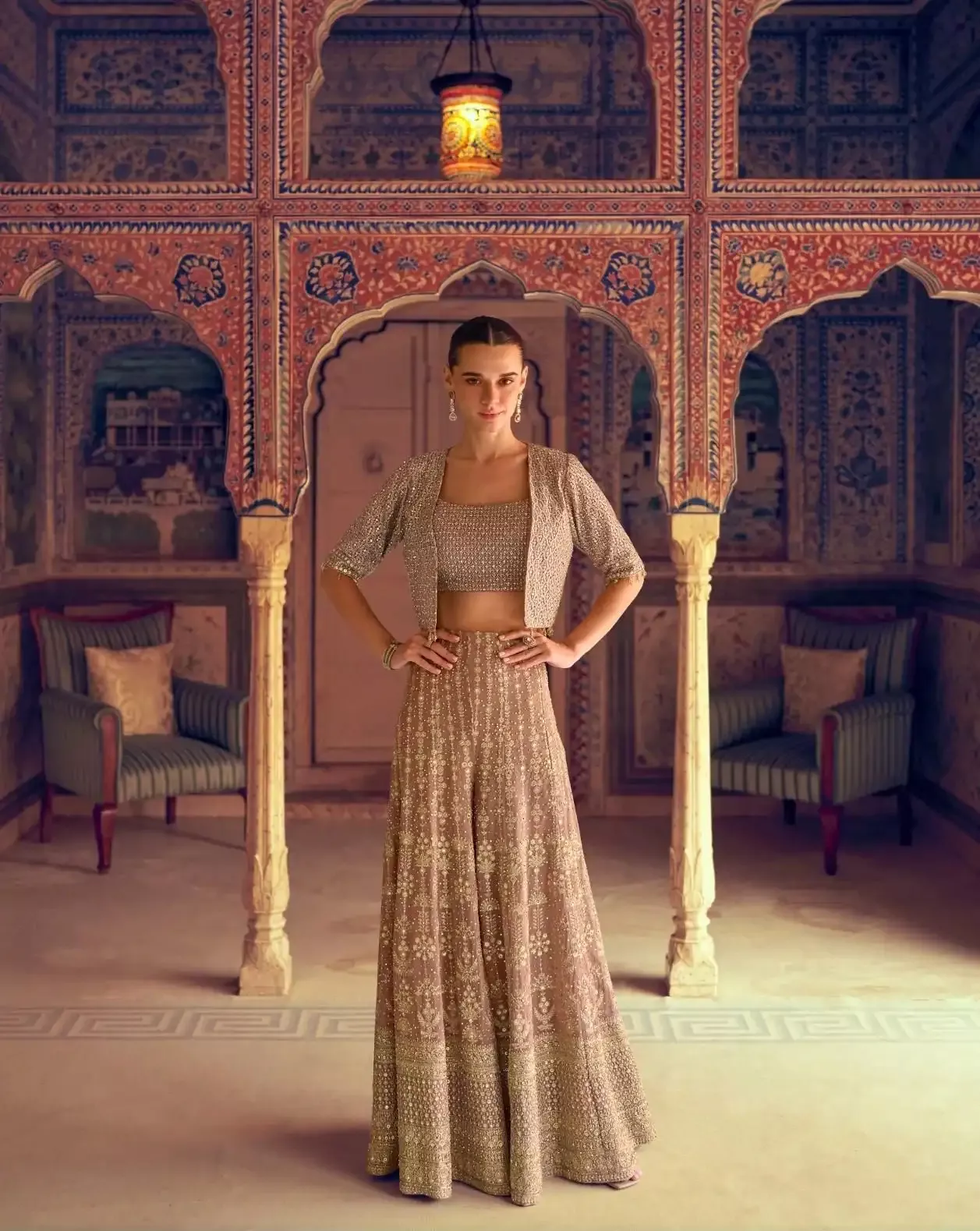Georgette Indo Western Party Wear Suit - Image 6