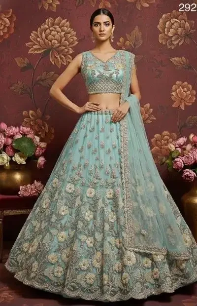 Heavy Net Handwork Lehenga Choli