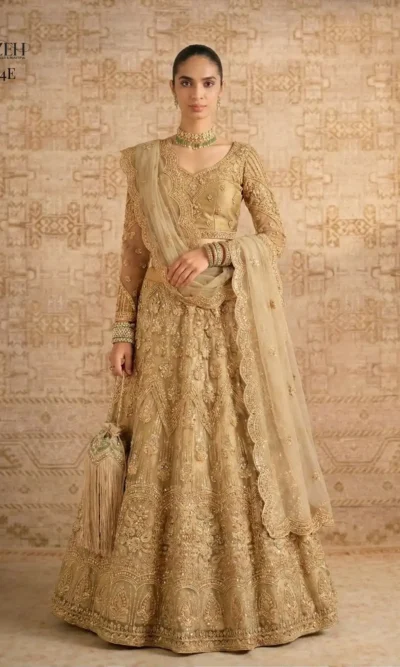 BUTTERFLY NET LEHENGA CHOLI DESIGNER BRIDAL