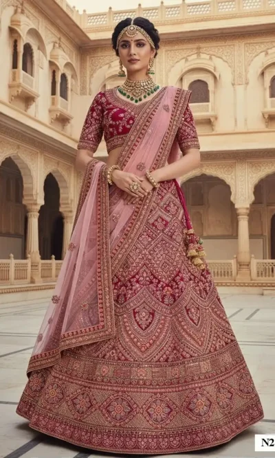 MAHOTSAV NIMAYA VOL 3 VELVET LEHENGA CHOLI