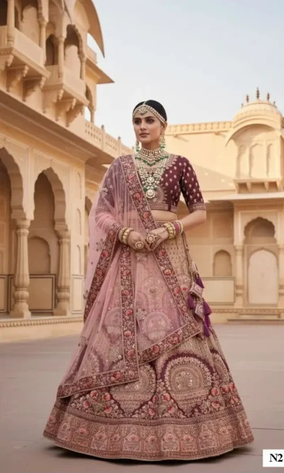 MAHOTSAV NIMAYA VELVET LEHENGA CHOLI 1