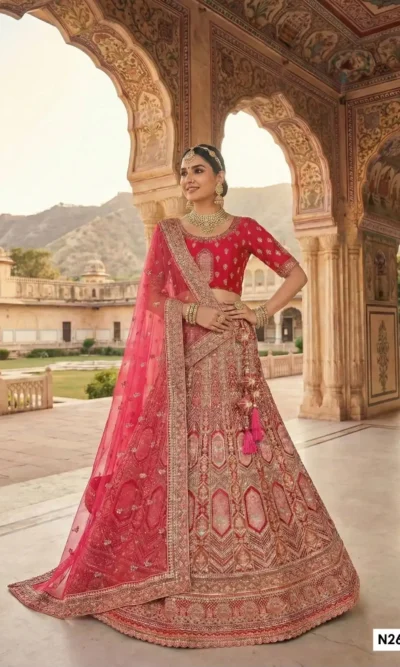 MAHOTSAV NIMAYA MANGALSUTRA VELVET LEHENGA CHOLI 2