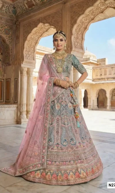 MAHOTSAV NIMAYA MANGALSUTRA VELVET LEHENGA CHOLI 1