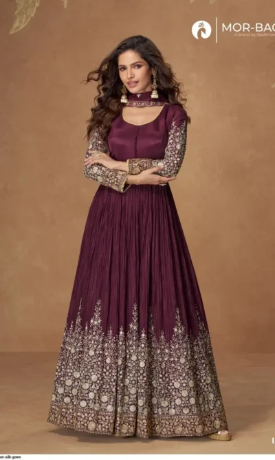 MEHAR CHINNON SILK GOWN