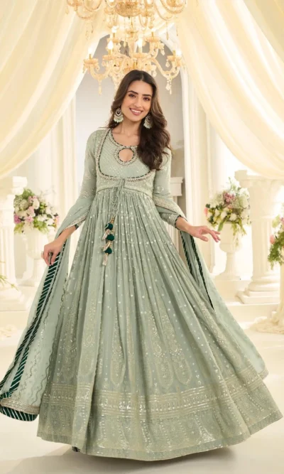 SHABINA REAL GEORGETTE GOWN