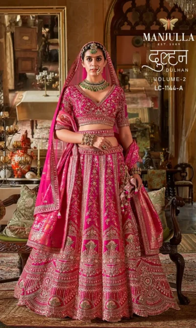 DULHAN TONE SILK LEHENGA CHOLI-2