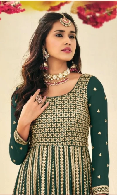 ROSE  GEORGETTE GOWN