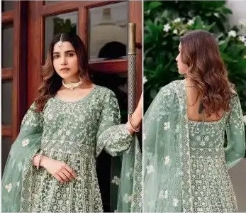 SAIYAARA BUTTERFLY NET GOWN - Image 11