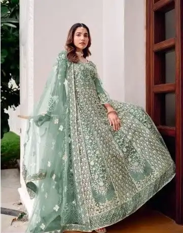SAIYAARA BUTTERFLY NET GOWN - Image 9