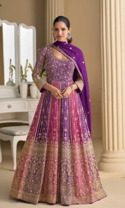 RUTBA GEORGETTE GOWN