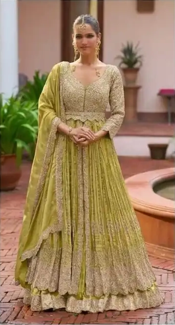 MEENAT HEAVY CHINON GOWN - Image 10