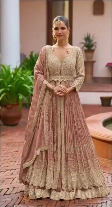 MEENAT HEAVY CHINON GOWN - Image 7