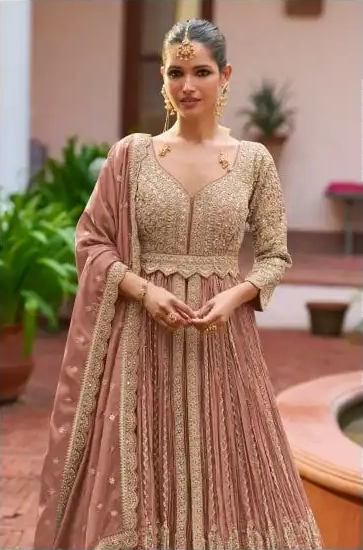 MEENAT HEAVY CHINON GOWN - Image 6