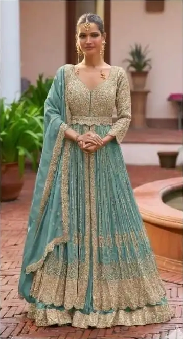 MEENAT HEAVY CHINON GOWN - Image 4