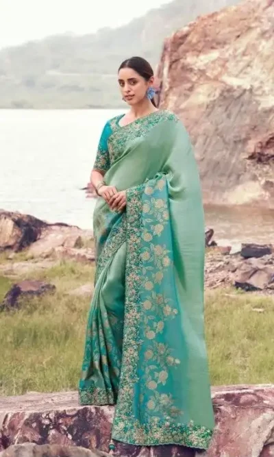 VARENYA SILK JACQUARD BUTTI SAREE