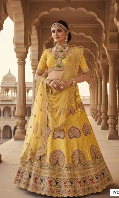 NIMAYA  VELVET LEHENGA CHOLI