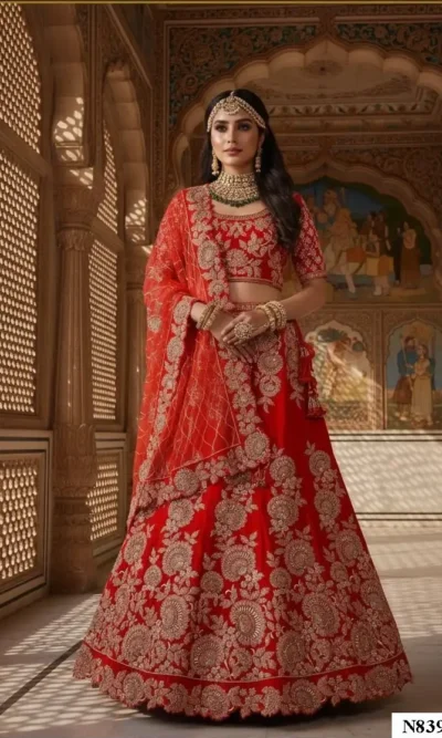NIMAYA  VELVET LEHENGA CHOLI