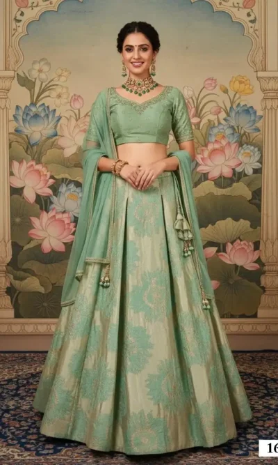ISHANI SILK LEHENGA CHOLI-1
