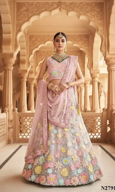 NIMAYA  NET LEHENGA CHOLI-3