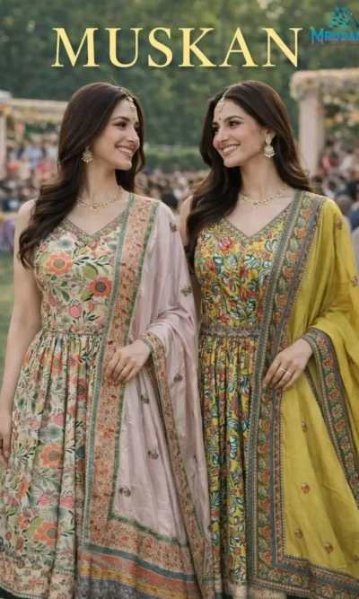 MUSKAN SOFT DOLA SILK GOWN