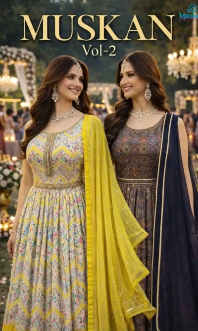MUSKAN DOLA SILK GOWN 2
