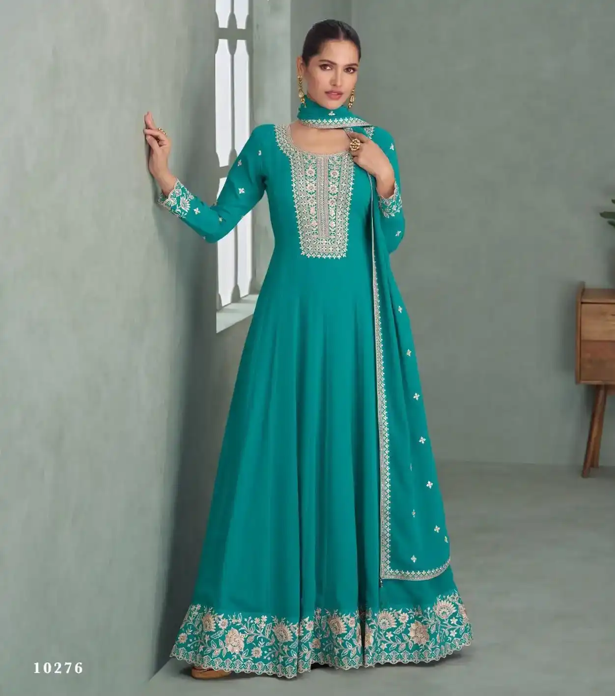 PURVA PREMIUM REAL GEORGETTE EMBROIDERED - Image 2