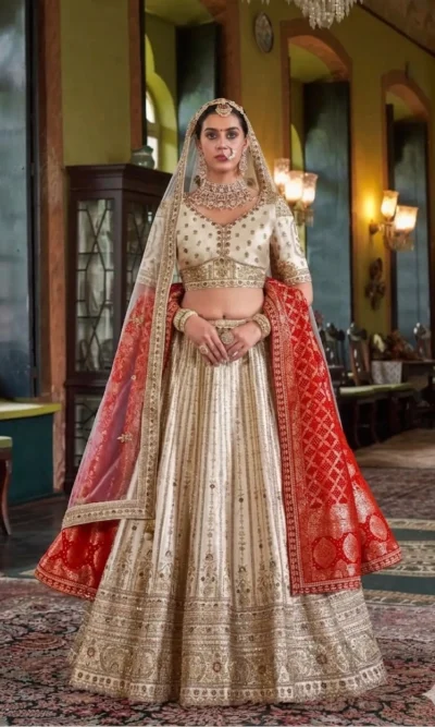 DULHAN SILK LEHENGA CHOLI-1