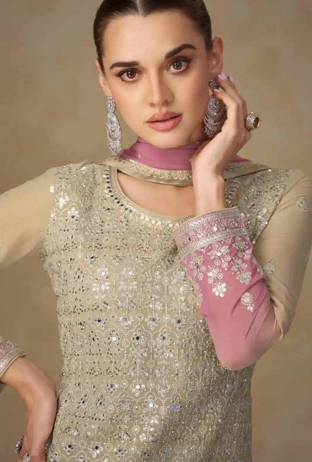 SHIVANI GEORGETTE SUIT SET - Image 4