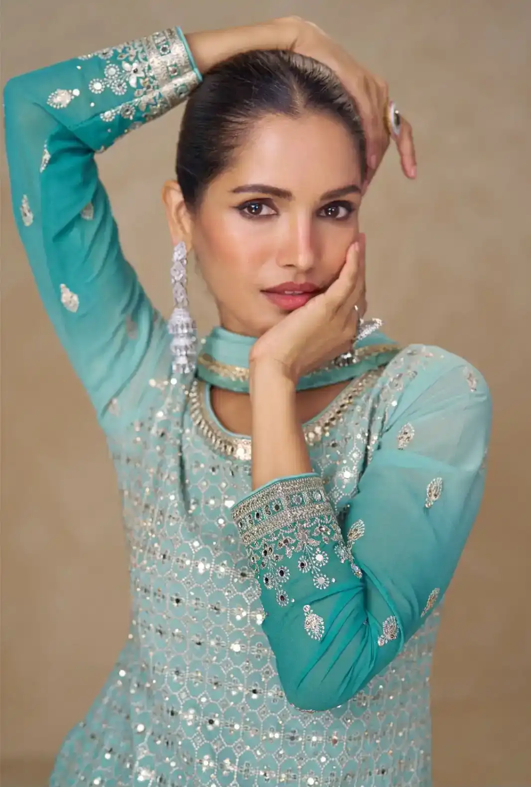 SHIVANI GEORGETTE SUIT SET - Image 2