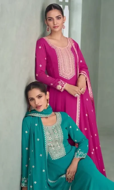 PURVA PREMIUM REAL GEORGETTE EMBROIDERED